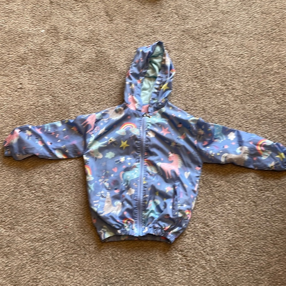 Size 140 (6) light blue jacket hunny bee kids